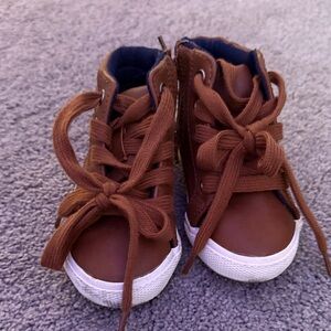 Cat & Jack Brown High-Top Kids Sneakers